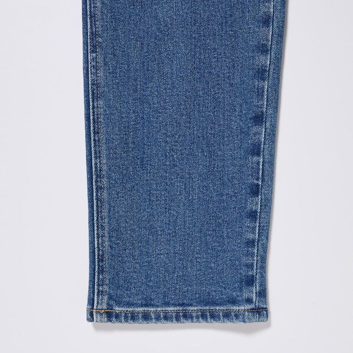 grey womens uniqlo slim fit straight leg jeans