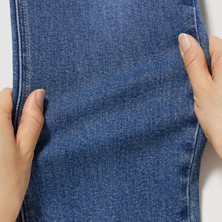 grey womens uniqlo slim fit straight leg jeans