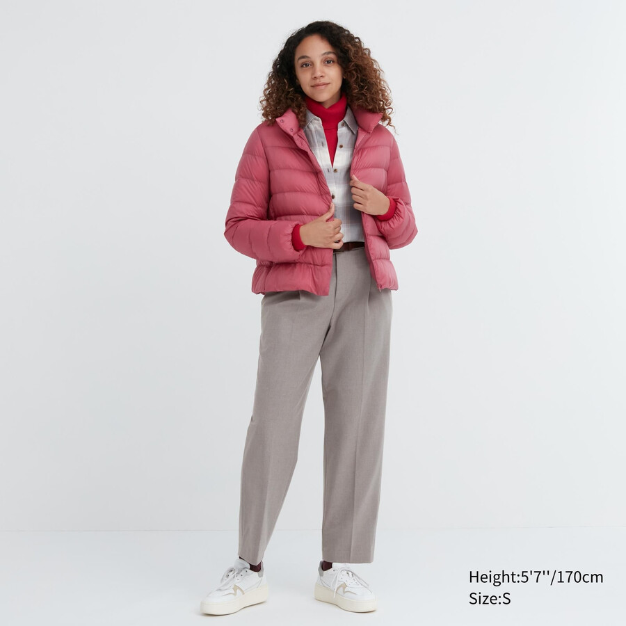 grey uniqlo heattech pleated womens tops