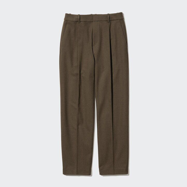 grey uniqlo heattech pleated womens tops