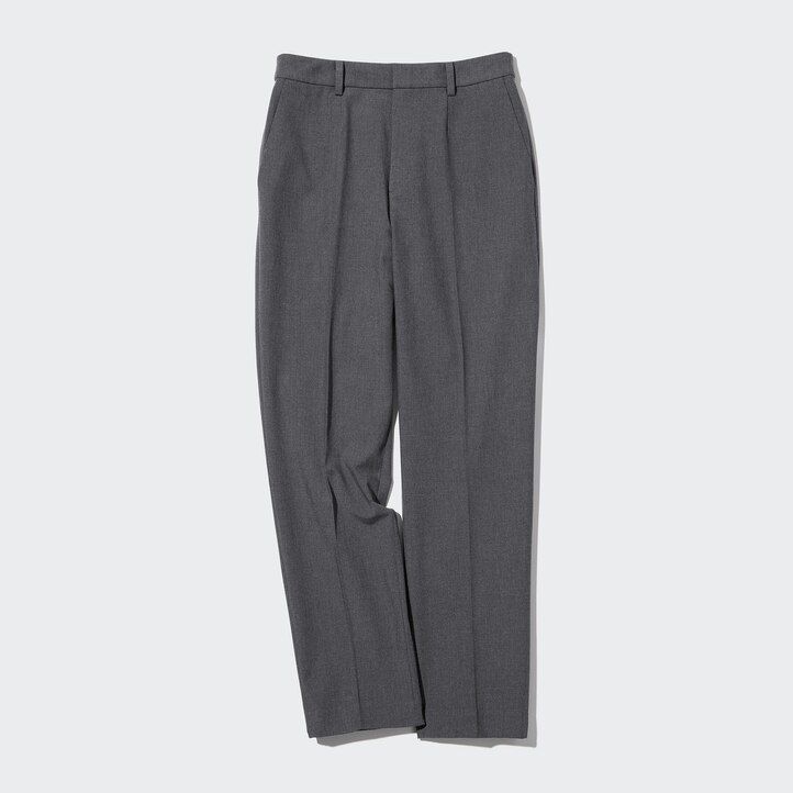 grey uniqlo smart ankle length womens tops