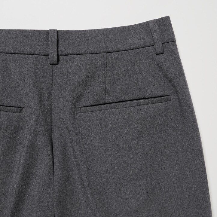 grey uniqlo smart ankle length womens tops